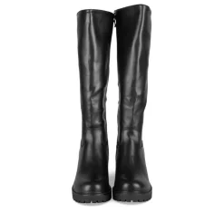 Bottes NOIR Femme Motif Uni Fermeture éclair