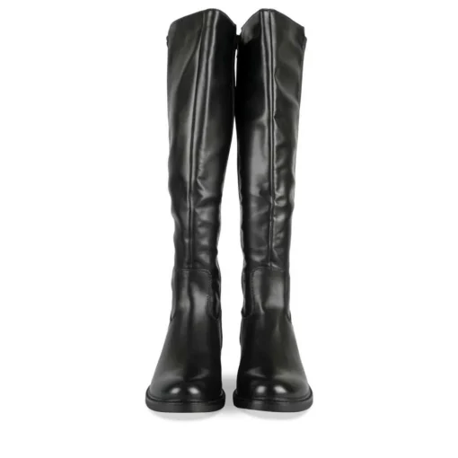 Bottes NOIR Femme Motif Uni Fermeture éclair