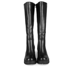 Bottes NOIR Femme Motif Uni Fermeture éclair
