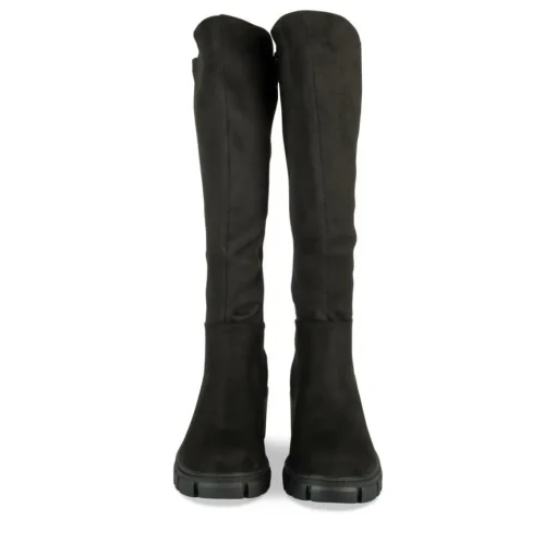 Bottes NOIR Femme Motif Uni Fermeture éclair