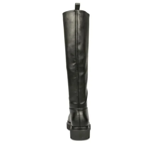 Bottes NOIR Femme Motif Uni A Enfiler