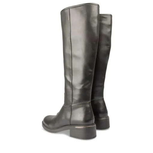 Bottes NOIR Femme Motif Uni Fermeture éclair