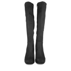 Bottes NOIR Femme Motif Uni Fermeture éclair
