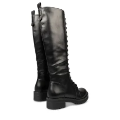 Bottes NOIR Femme Motif Uni Fermeture éclair