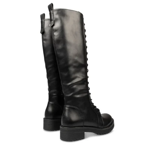 Bottes NOIR Femme Motif Uni Fermeture éclair