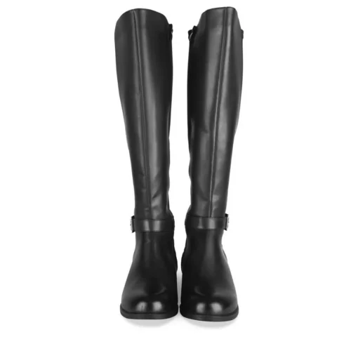 Bottes NOIR Femme Motif Uni Fermeture éclair