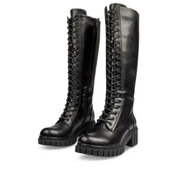 Bottes NOIR Femme Motif Uni Fermeture éclair