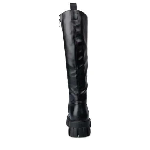 Bottes NOIR Femme Motif Uni Fermeture éclair