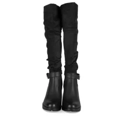 Bottes NOIR Femme Motif Uni Fermeture éclair