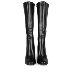 Bottes NOIR Femme Motif Uni Fermeture éclair