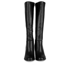 Bottes NOIR Femme Motif Uni Fermeture éclair