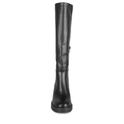 Bottes NOIR Femme Motif Uni Fermeture éclair