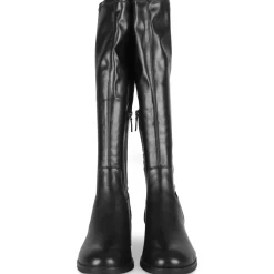 Bottes NOIR Femme Motif Uni A Enfiler
