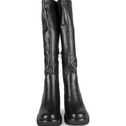 Bottes NOIR Femme Motif Uni Fermeture éclair