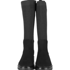 Bottes NOIR Femme Motif Uni A Enfiler
