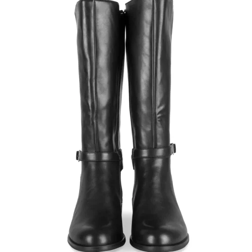 Bottes NOIR Femme Motif Uni A Enfiler