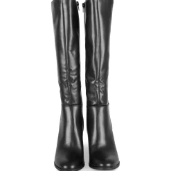 Bottes NOIR Femme Motif Uni A Enfiler
