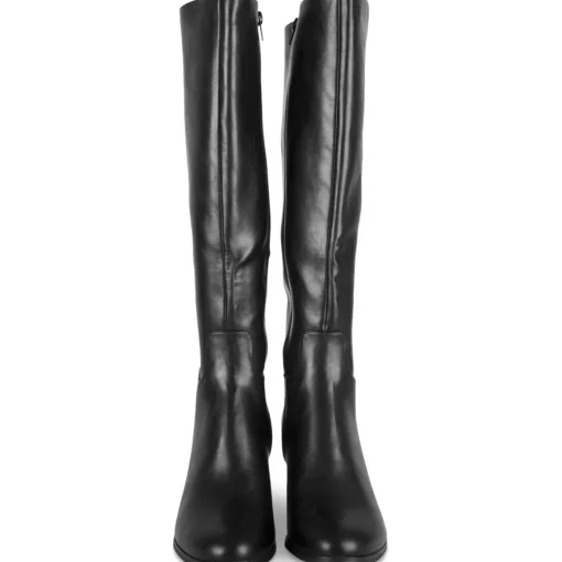 Bottes NOIR Femme Motif Uni Fermeture éclair
