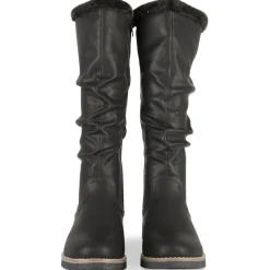 Bottes NOIR Femme Motif Uni A Enfiler