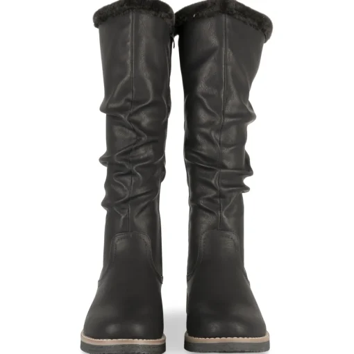 Bottes NOIR Femme Motif Uni A Enfiler