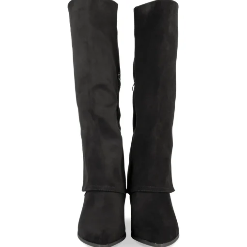 Bottes NOIR Femme Motif Uni Fermeture éclair