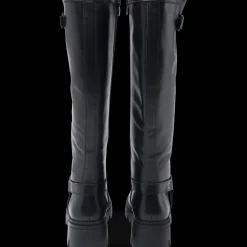 Bottes NOIR Femme Motif Uni Fermeture éclair