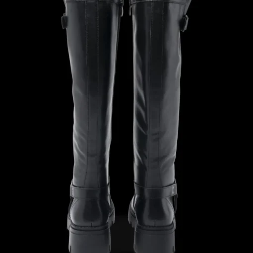 Bottes NOIR Femme Motif Uni Fermeture éclair