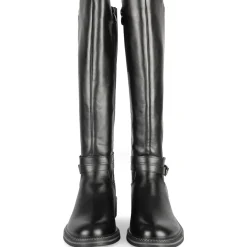 Bottes NOIR Femme Motif Uni Fermeture éclair