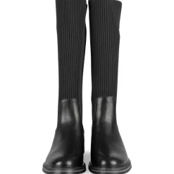 Bottes NOIR Femme Motif Uni A Enfiler