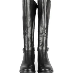Bottes NOIR Femme Motif Uni Fermeture éclair