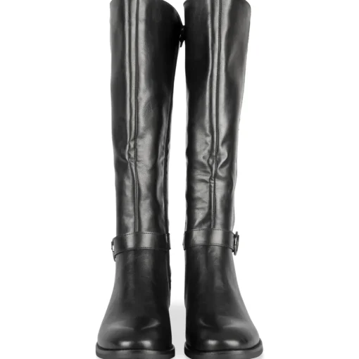 Bottes NOIR Femme Motif Uni Fermeture éclair