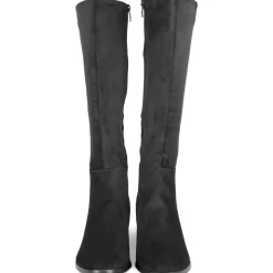 Bottes NOIR Femme Motif Uni Fermeture éclair