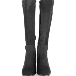 Bottes NOIR Femme Motif Uni Fermeture éclair