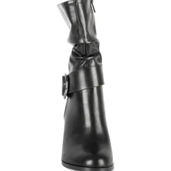 Bottes NOIR Femme Motif Uni Fermeture éclair