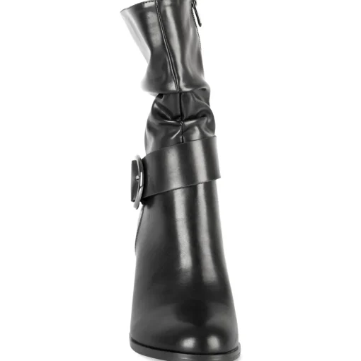 Bottes NOIR Femme Motif Uni Fermeture éclair