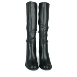 Bottes NOIR Femme Motif Uni Fermeture éclair