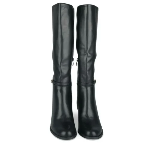 Bottes NOIR Femme Motif Uni Fermeture éclair