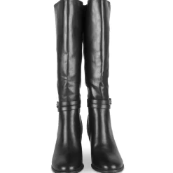 Bottes NOIR Femme Motif Uni A Enfiler