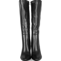 Bottes NOIR Femme Motif Uni Fermeture éclair