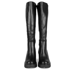 Bottes NOIR Femme Motif Uni Fermeture éclair
