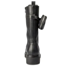 Bottes NOIR Femme Motif Uni Fermeture éclair