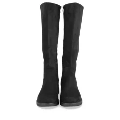 Bottes NOIR Femme Motif Uni Fermeture éclair