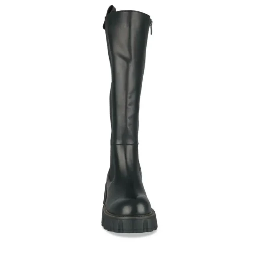 Bottes NOIR Femme Motif Uni Fermeture éclair