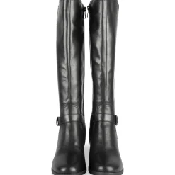 Bottes NOIR Femme Motif Uni Fermeture éclair
