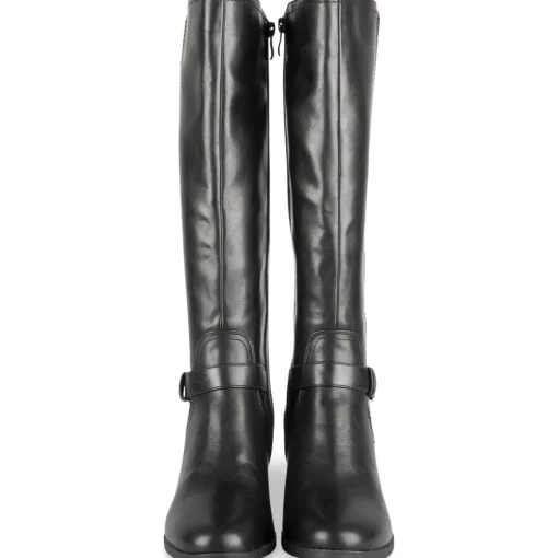 Bottes NOIR Femme Motif Uni Fermeture éclair