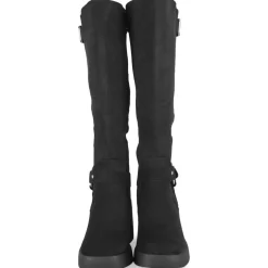 Bottes NOIR Femme Motif Uni Fermeture éclair