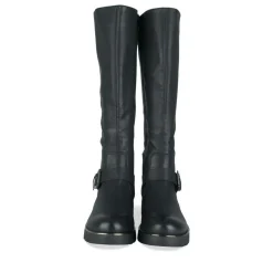 Bottes NOIR Femme Motif Uni Fermeture éclair