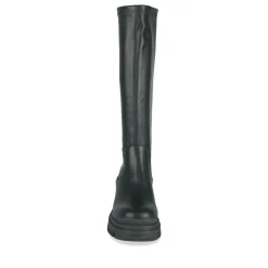 Bottes NOIR Femme Motif Uni A Enfiler