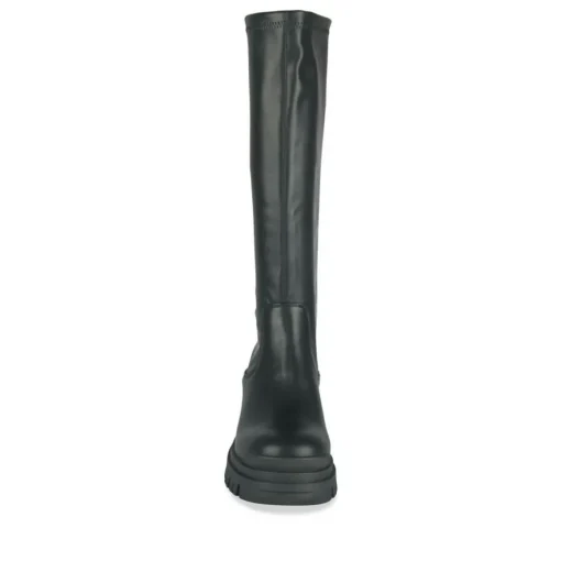 Bottes NOIR Femme Motif Uni A Enfiler