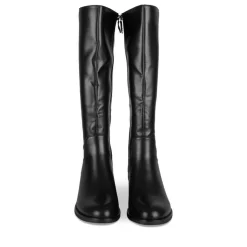 Bottes NOIR Femme Motif Uni Fermeture éclair